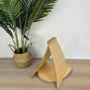 catmeily Sailboat Cat Nest Nordic Bentwood Pet Bed Molded Plywood Dimensions and Material Display