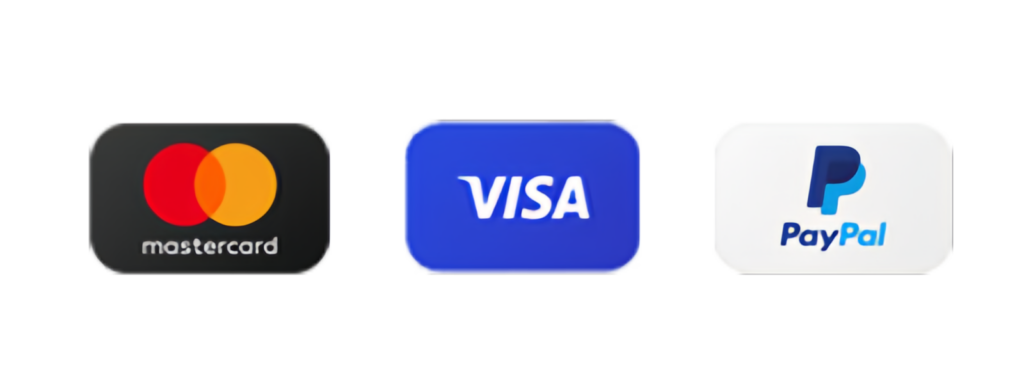 visa and mastercard and paypal icons